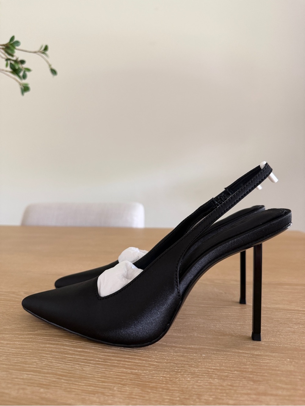 Black Slingback Heels